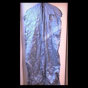 JCP JC Penney silver Plastic garment bag front zipper